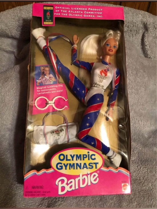 Barbie Other - Vintage Barbie Athletic Doll - Pink, Blue & White Outfit